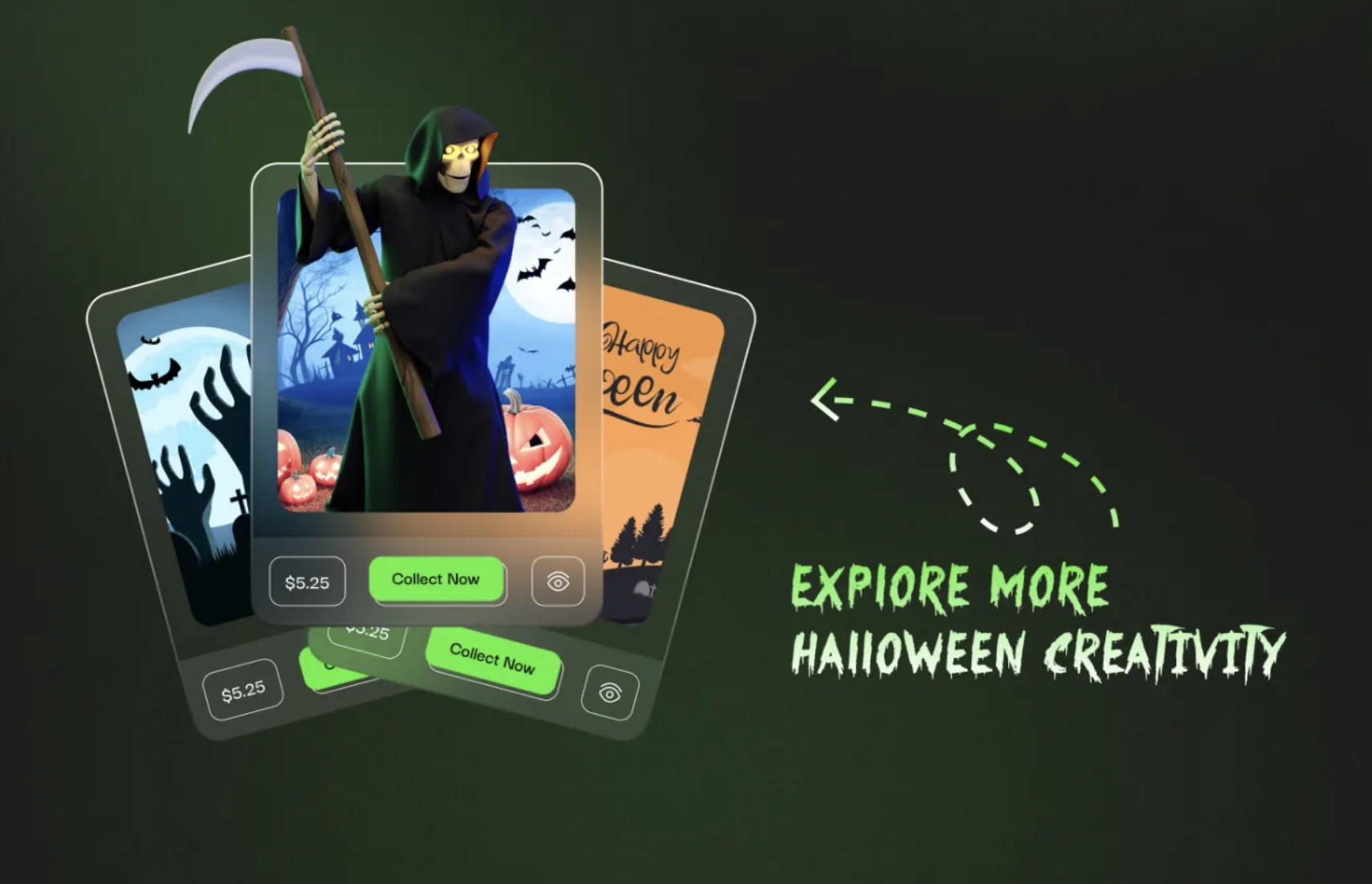 Мобильная версия Halloween магазина на Shopify - адаптивный дизайн для смартфонов