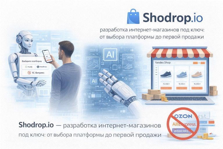 Shodrop.io — разработка интернет-магазинов под ключ: от выбора платформы до первой продажи