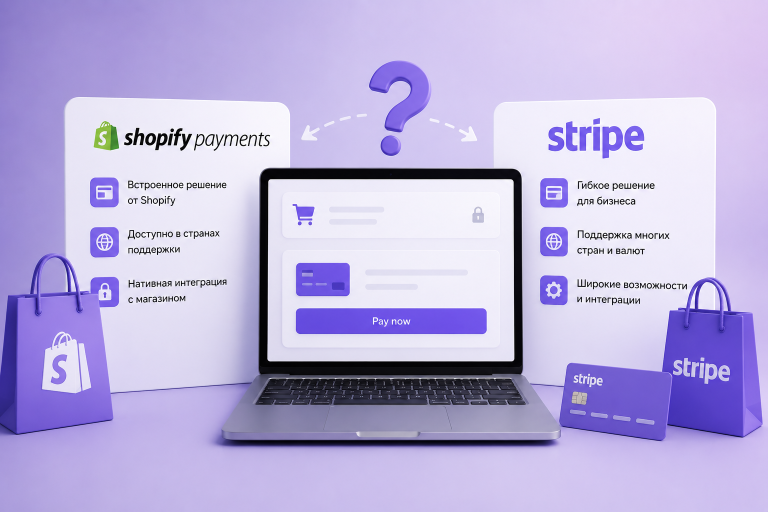 Stripe или Shopify Payments: что выбрать для магазина на Shopify в 2026 году